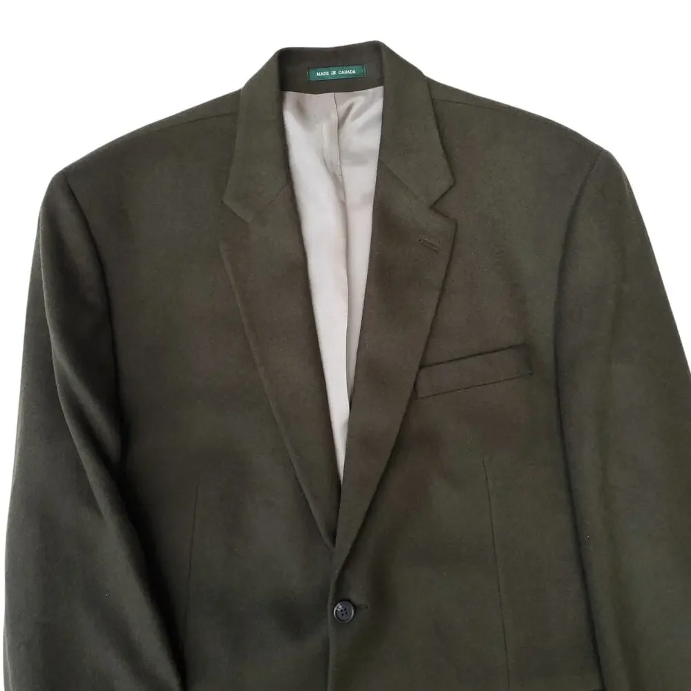 Ralph Lauren Green Camel Hair Blazer Old Money Preppy Ivy Jacket Sport Coat 48L